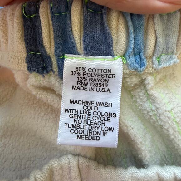 Aviator Nation 5 Stripe Sweatpants in Vintage White Blue Size S - Picture 8 of 8